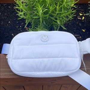 Lululemon Athletica White Puffy Belt Bag